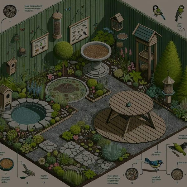 Comment concevoir un espace extérieur accueillant pour la faune locale (oiseaux, insectes) ?