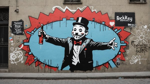Tableau street art: transformez votre intérieur avec banksy et alec monopoly